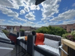 Blick vom Dachbalkon - WOW!!! Traumhafte 3,5-Zimmer-Maisonette-Wohnung mit toller Ausstattung und Stellplatz in Nürnberg