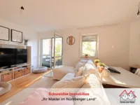 Wohnzimmer mit Wintergartenzugang