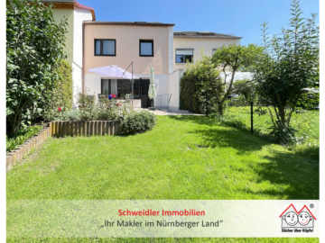 Familienglück – Gepflegtes Reihenmittelhaus mit schönem Garten und Garage am Laufer Kunigundenberg, 91207 Lauf, Haus