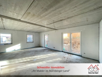 Terrassentraum: 3-Zimmer-Neubauwohnung mit großzügigem Raumprogramm in beliebter Lage von Fürth-Vach, 90768 Fürth, Wohnung