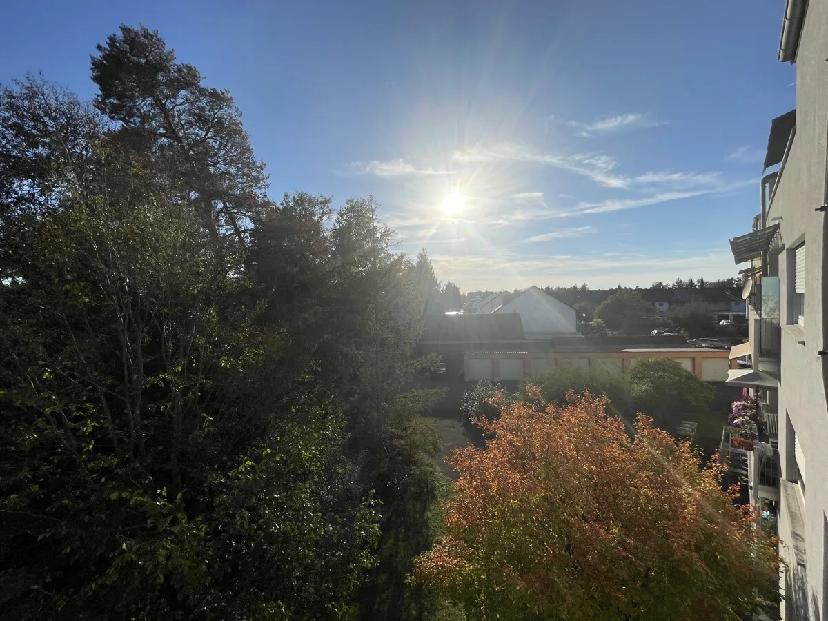 Blick vom Balkon