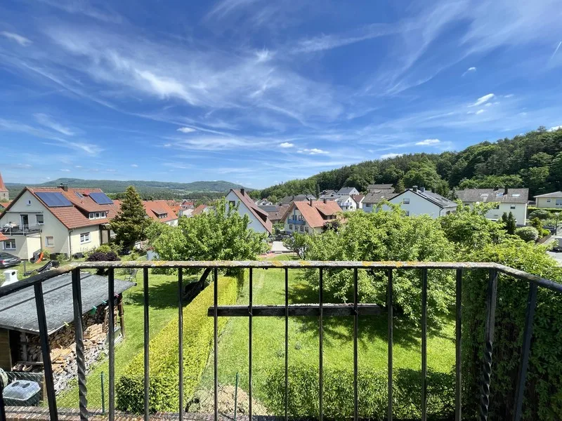 Fernblick vom Balkon