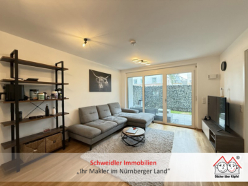 Moderne 2-Zimmer-Terrassenwohnung mit Garten und Duplex-Stellplatz in zentraler Lage von Röthenbach, 90552 Röthenbach, Wohnung
