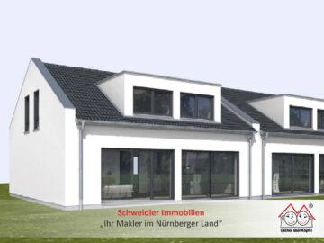 NEUBAU-Doppelhaushälfte mit top moderner Grundrissgestaltung in schöner Lage von Erlangen-Hüttendorf, 91056 Erlangen, Haus