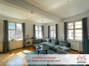 Ihr WOHNTRAUM auf einer Ebene: großzügige 6-Zimmer-Altbauetage mit viel Licht im Herzen von Erlangen, 91054 Erlangen, Wohnung