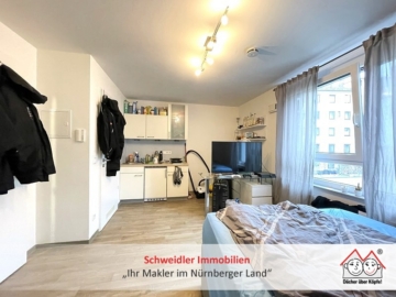Baujahr 2013!! Modernes 1-Zimmer-Studenten-Apartment in zentraler Nürnberger Lage, 90443 Nürnberg, Wohnung