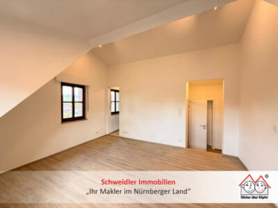 Klein, aber fein! Modernes 1-Zimmer-Appartment mit Topanbindung & Weitblick – in Ottensoos, 91242 Ottensoos, Dachgeschosswohnung