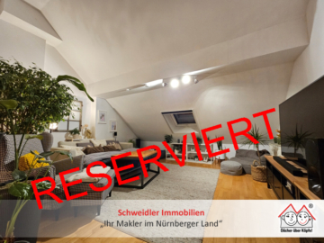 Kapitalanlage mit Charme: Vermietete 2,5-Zi-Galeriewohnung mit Balkon & Stellplatz in Schwarzenbruck, 90592 Schwarzenbruck, Wohnung