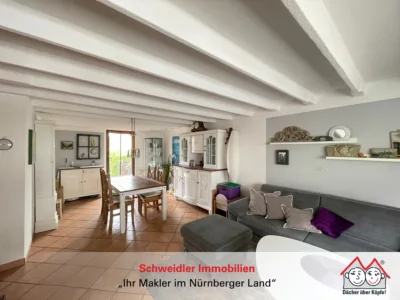 Schönes Familienreihenhaus mit Garten in beliebter Lage von Bubenreuth (Geigenbauersiedlung), 91088 Bubenreuth, Reihenmittelhaus