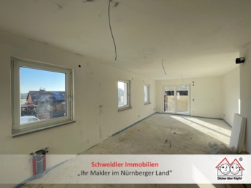 NEUBAU-Erstbezug!!! Lichtdurchflutete & top moderne 2-Zimmer-Wohnung mit Sonnenbalkon in Fürth-Vach, 90768 Fürth, Wohnung