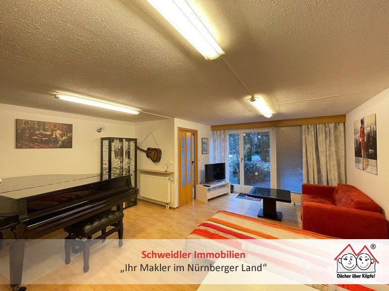 All inclusive Wohnen! TOP möbliertes Apartment mit Terrasse in schöner Lage von Röttenbach/Erlangen - Photo 1