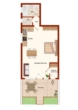 Grundriss - All inclusive Wohnen! TOP möbliertes Apartment mit Terrasse in schöner Lage von Röttenbach/Erlangen