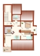 Grundriss - Kapitalanlage gesucht? Schöne 2-Zimmer-Balkon-Wohnung im Dachgeschoss mit Stellplatz in Cadolzburg