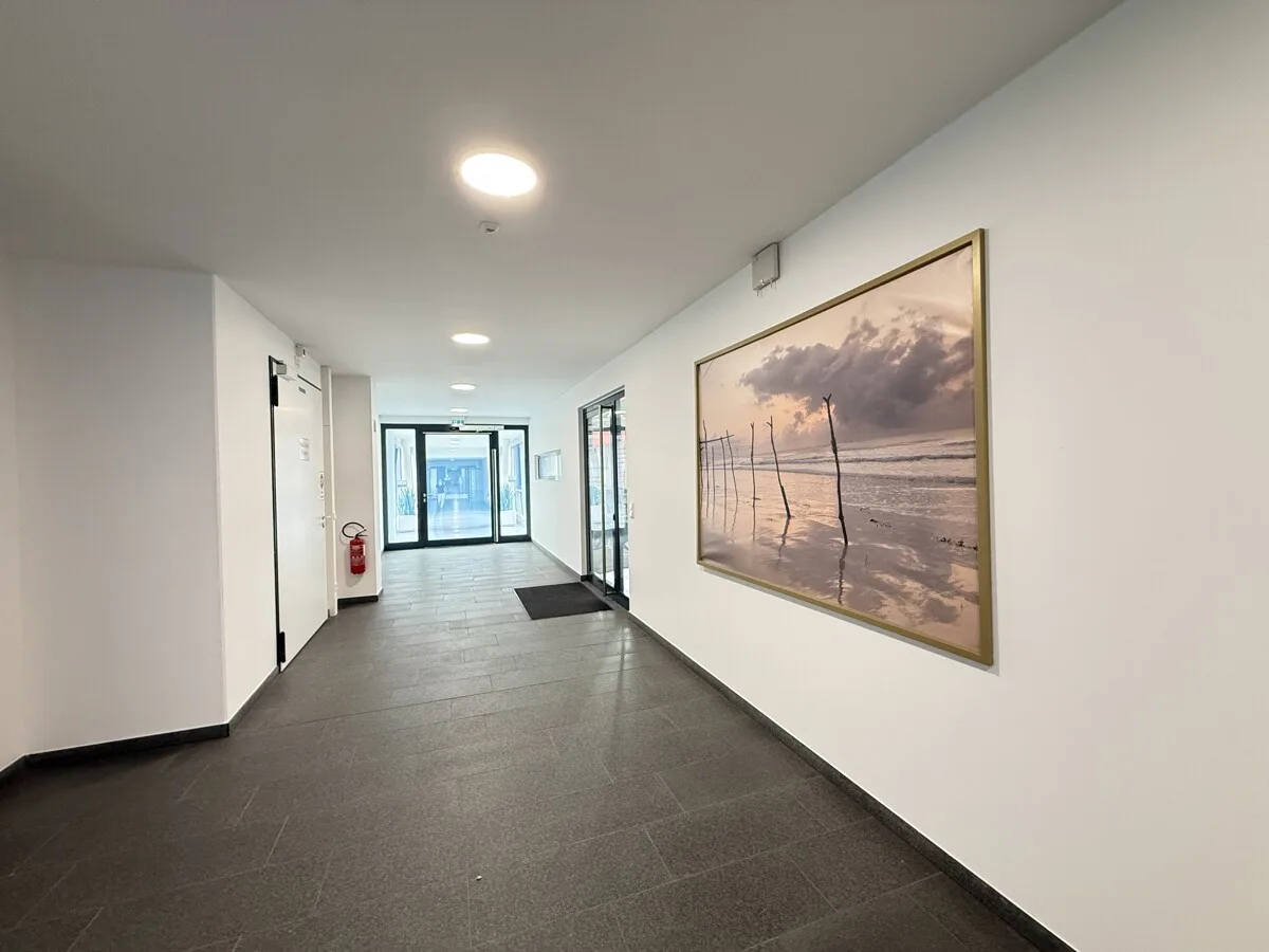 Durchgang zum Krankenhaus